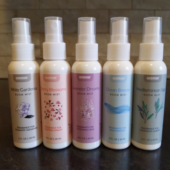 AROMAR Other Lot Of 5 Aromar Room Mist Aprays Made In Usa New2 Floz